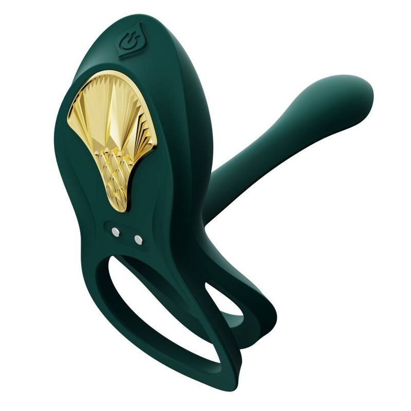 Zalo - Anello Per Coppie Vibranti Bayek Verde - ZALO - Anelli Fallici | erosidea.com