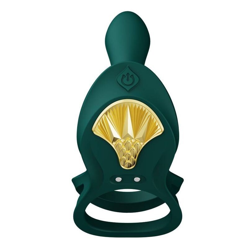 Zalo - Anello Per Coppie Vibranti Bayek Verde - ZALO - Anelli Fallici | erosidea.com