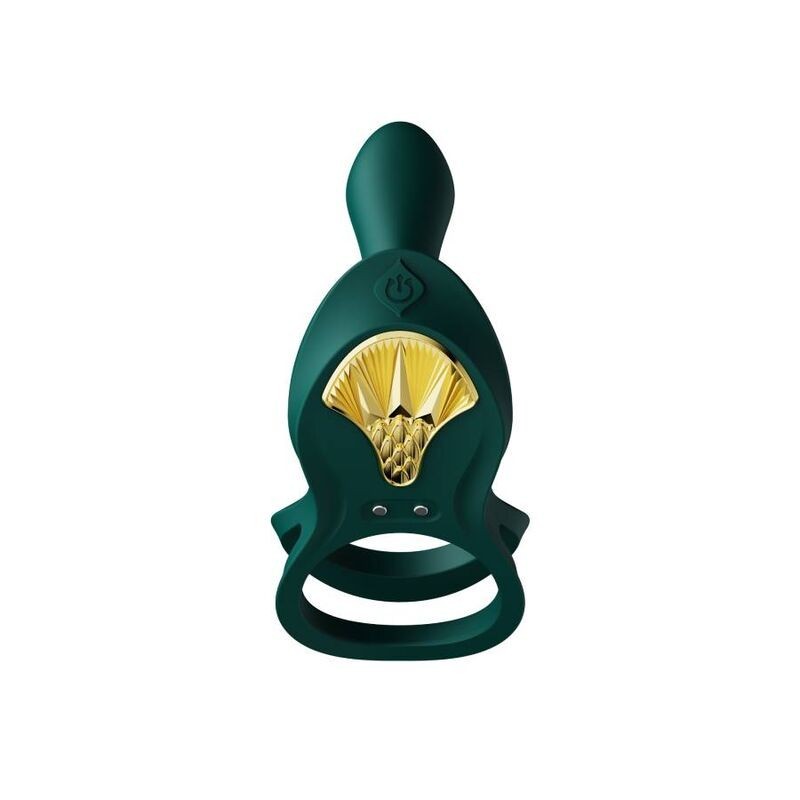 Zalo - Anello Per Coppie Vibranti Bayek Verde - ZALO - Anelli Fallici | erosidea.com