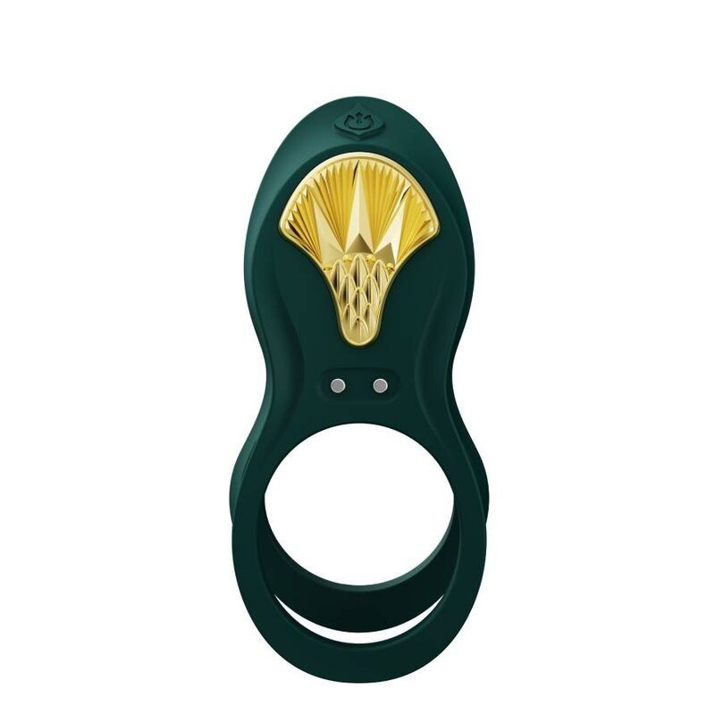 Zalo - Anello Per Coppie Vibranti Bayek Verde - ZALO - Anelli Fallici | erosidea.com
