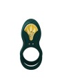 Zalo - Anello Per Coppie Vibranti Bayek Verde - ZALO - Anelli Fallici | erosidea.com