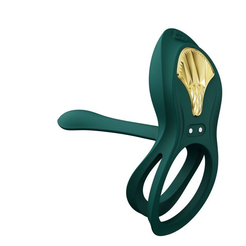 Zalo - Anello Per Coppie Vibranti Bayek Verde - ZALO - Anelli Fallici | erosidea.com