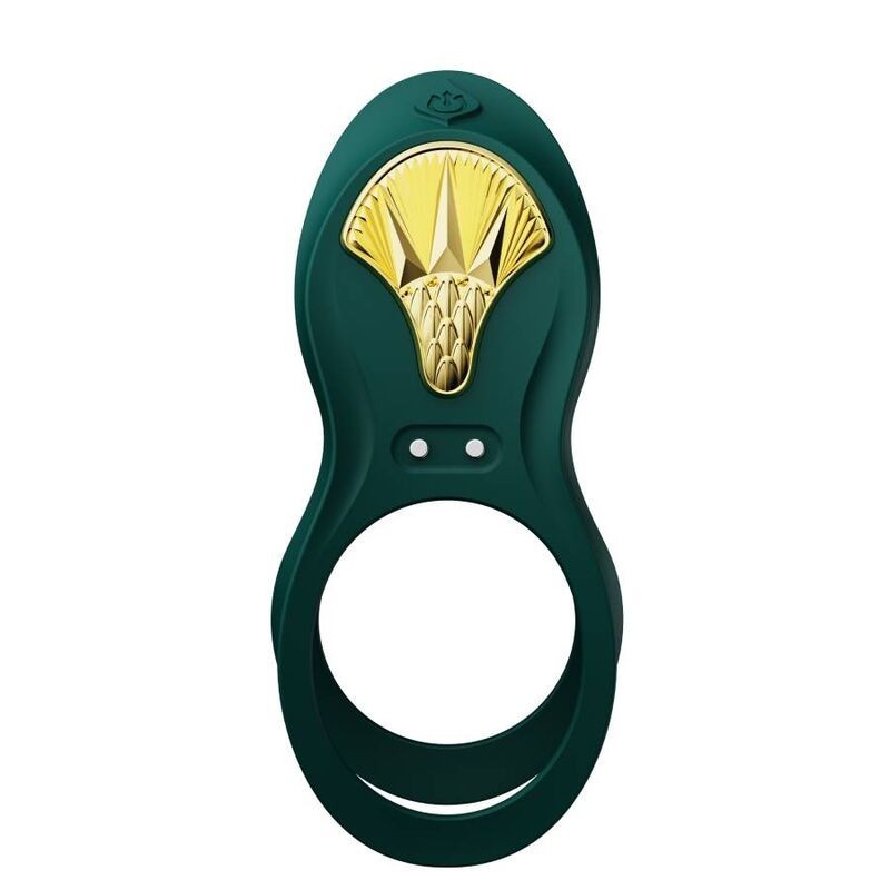 Zalo - Anello Per Coppie Vibranti Bayek Verde - ZALO - Anelli Fallici | erosidea.com