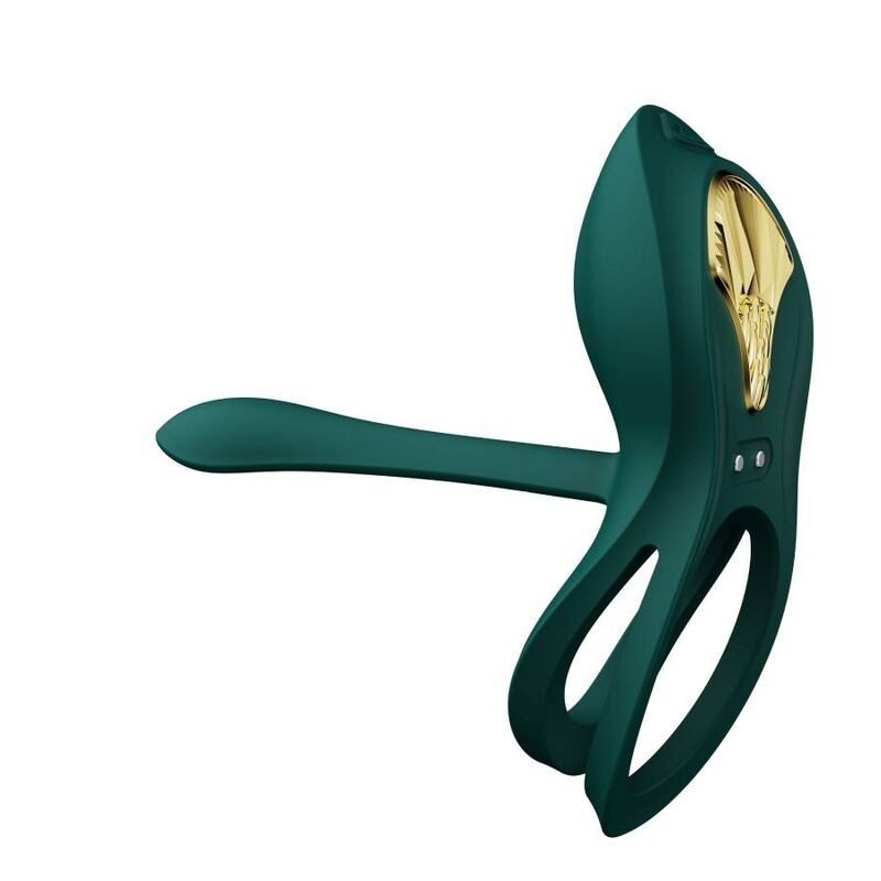 Zalo - Anello Per Coppie Vibranti Bayek Verde - ZALO - Anelli Fallici | erosidea.com