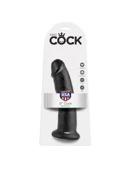 King Cock - 9 Dildo Nero 22.9 Cm - KING COCK - Dildo Realistici | erosidea.com