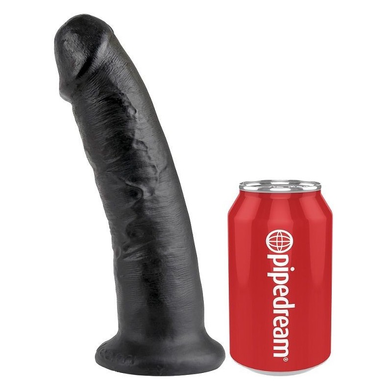 King Cock - 9 Dildo Nero 22.9 Cm - KING COCK - Dildo Realistici | erosidea.com