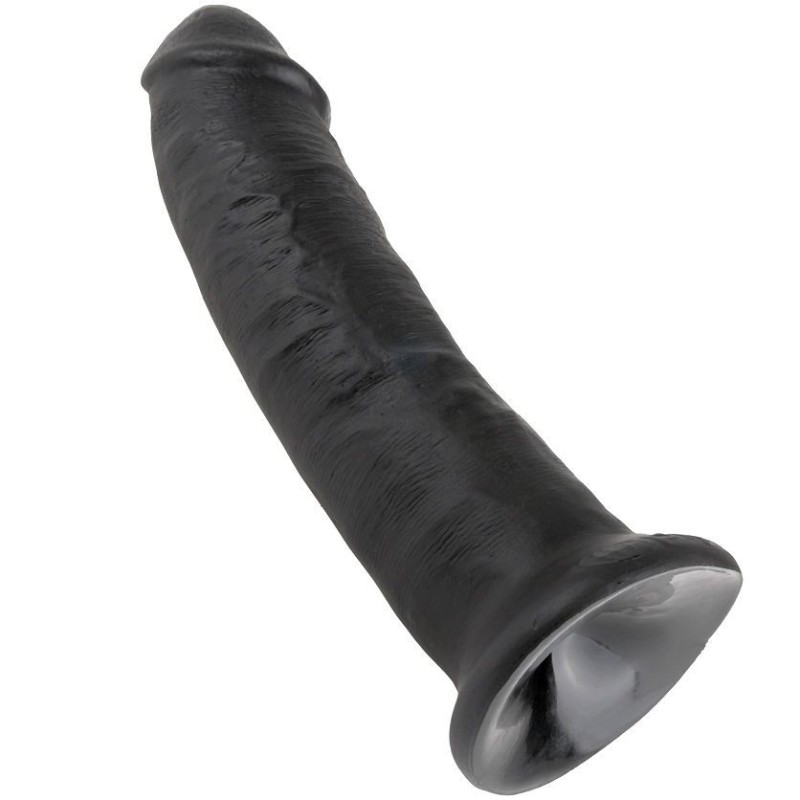 King Cock - 9 Dildo Nero 22.9 Cm - KING COCK - Dildo Realistici | erosidea.com