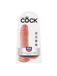 King Cock - 8 Dildo Flesh Con Sfere 20.3 Cm - KING COCK - Dildo Realistici | erosidea.com