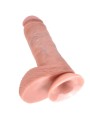 King Cock - 8 Dildo Flesh Con Sfere 20.3 Cm - KING COCK - Dildo Realistici | erosidea.com