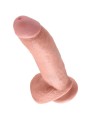 King Cock - 9 Dildo Flesh Con Sfere 22.9 Cm - KING COCK - Dildo Realistici | erosidea.com