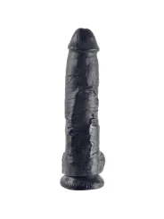 King Cock - 10 Dildo Nero Con Sfere 25.4 Cm - KING COCK - Dildo Maxi | erosidea.com