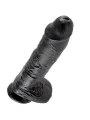 King Cock - 10 Dildo Nero Con Sfere 25.4 Cm - KING COCK - Dildo Maxi | erosidea.com