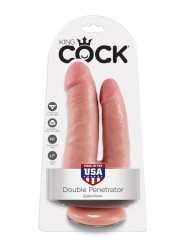 King Cock - Doppio Penetratore Carne - KING COCK - Dildo Doppi | erosidea.com