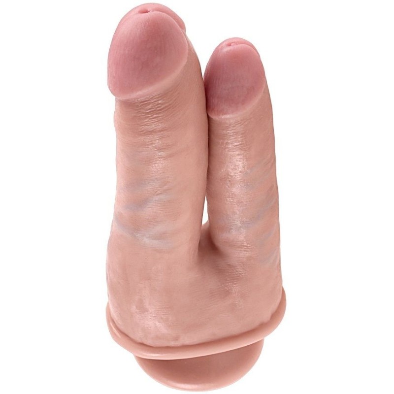 King Cock - Doppio Penetratore Carne - KING COCK - Dildo Doppi | erosidea.com