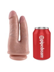 King Cock - Doppio Penetratore Carne - KING COCK - Dildo Doppi | erosidea.com