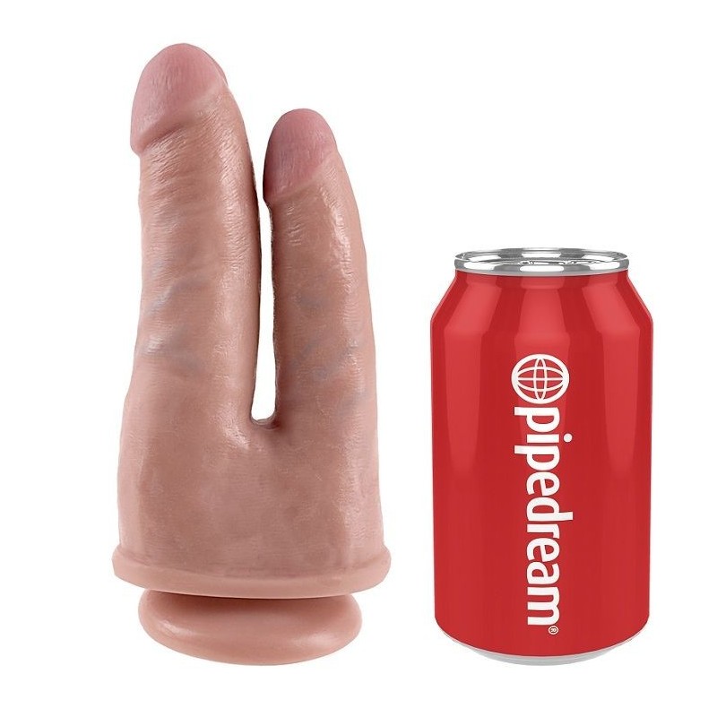 King Cock - Doppio Penetratore Carne - KING COCK - Dildo Doppi | erosidea.com