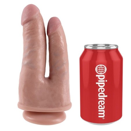 King Cock - Doppio Penetratore Carne - KING COCK - Dildo Doppi | erosidea.com