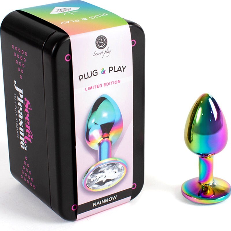 Secretplay - Tappo In Metallo Rainbow Taglia Piccola 7 Cm - SECRETPLAY TOYS - Plug e Catene Anali | erosidea.com