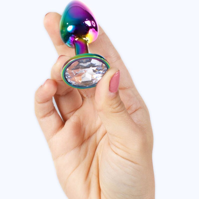 Secretplay - Tappo In Metallo Rainbow Taglia Piccola 7 Cm - SECRETPLAY TOYS - Plug e Catene Anali | erosidea.com