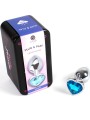 Secretplay - Tappo In Metallo Cuore Blu Taglia Piccolo 7 Cm - SECRETPLAY TOYS - Plug e Catene Anali | erosidea.com