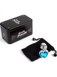 Secretplay - Tappo In Metallo Cuore Blu Taglia Piccolo 7 Cm - SECRETPLAY TOYS - Plug e Catene Anali | erosidea.com