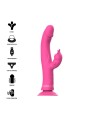 Vibratore Intense Julio Rabbit In Silicone Rosa - INTENSE FUN - Vibratori Rabbit | erosidea.com