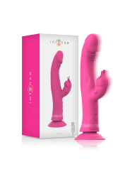 Vibratore Intense Julio Rabbit In Silicone Rosa - INTENSE FUN - Vibratori Rabbit | erosidea.com