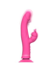 Vibratore Intense Julio Rabbit In Silicone Rosa - INTENSE FUN - Vibratori Rabbit | erosidea.com