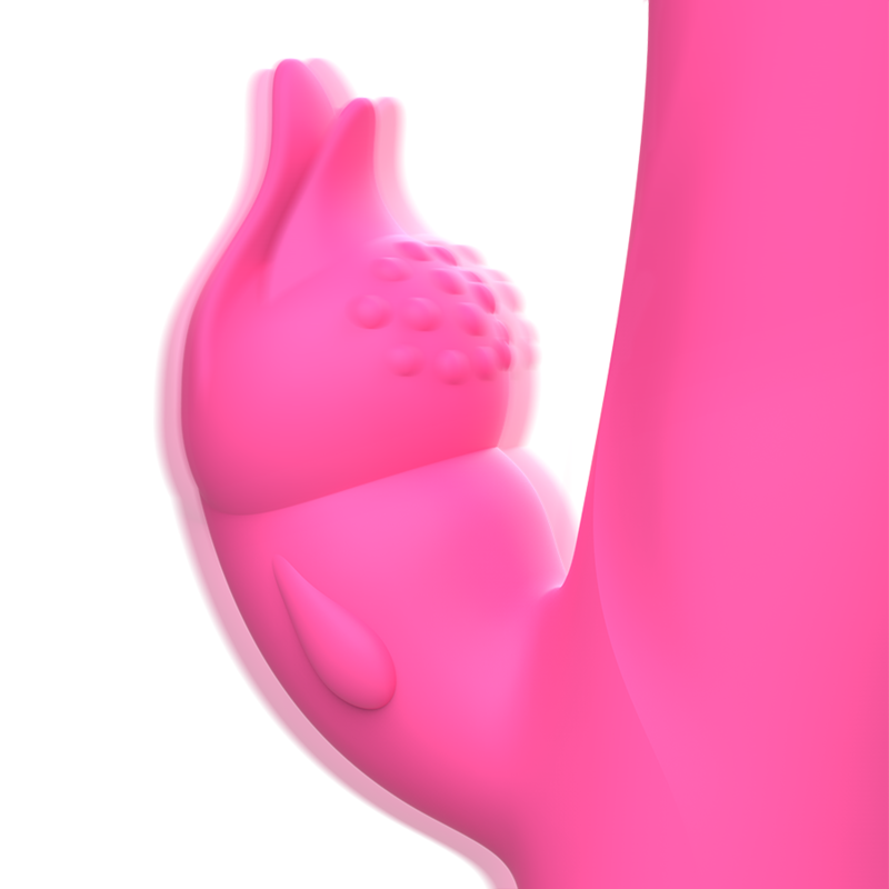 Vibratore Intense Julio Rabbit In Silicone Rosa - INTENSE FUN - Vibratori Rabbit | erosidea.com