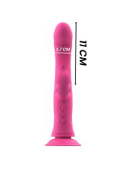 Vibratore Intense Julio Rabbit In Silicone Rosa - INTENSE FUN - Vibratori Rabbit | erosidea.com