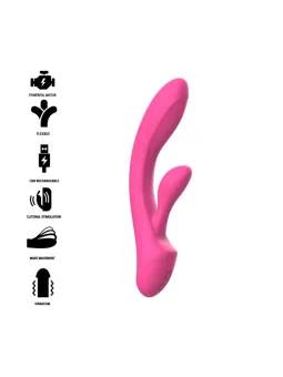 Armony - Meteror Dildo Vibratore Rabbit Rotator Fucsia - ARMONY VIBRATORS - Vibratori Rabbit | erosidea.com