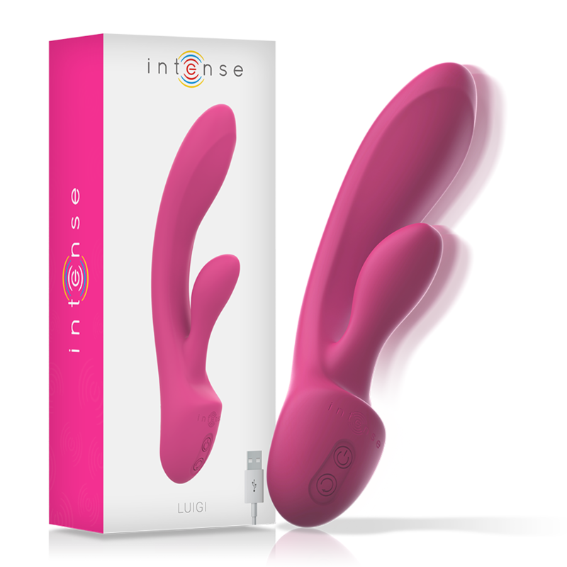 Vibratore Intense Luigi Rabbit Silicone Liquido Rosa - INTENSE - Vibratori Rabbit | erosidea.com