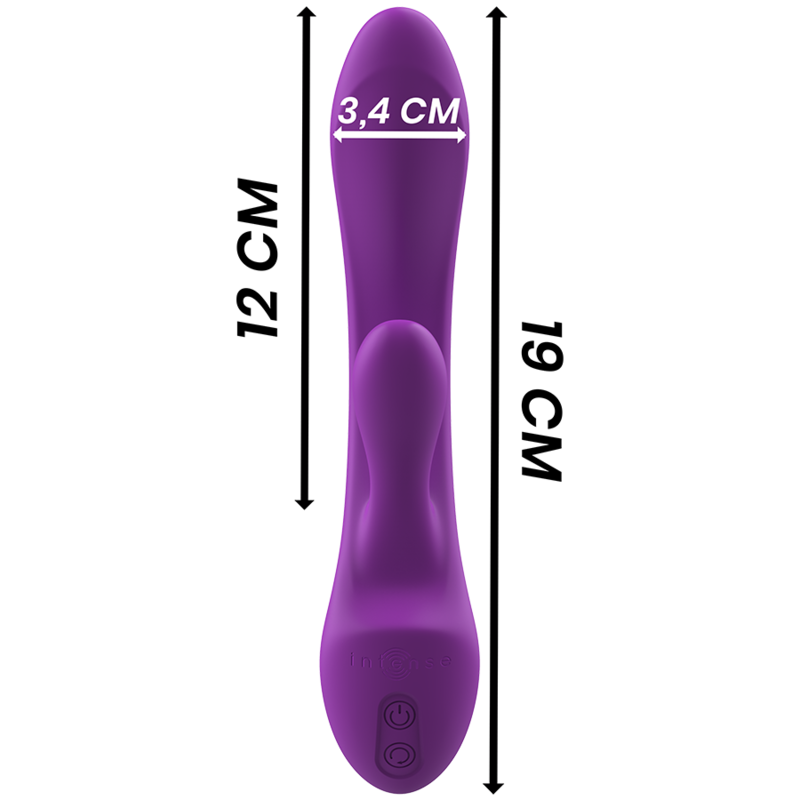 Vibratore Intense Luigi Rabbit Silicone Liquido Viola - INTENSE FUN - Vibratori Rabbit | erosidea.com