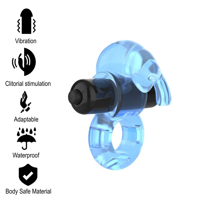 Intense - Anello Vibrante Fry Blu - INTENSE COUPLES TOYS - Anelli Fallici | erosidea.com