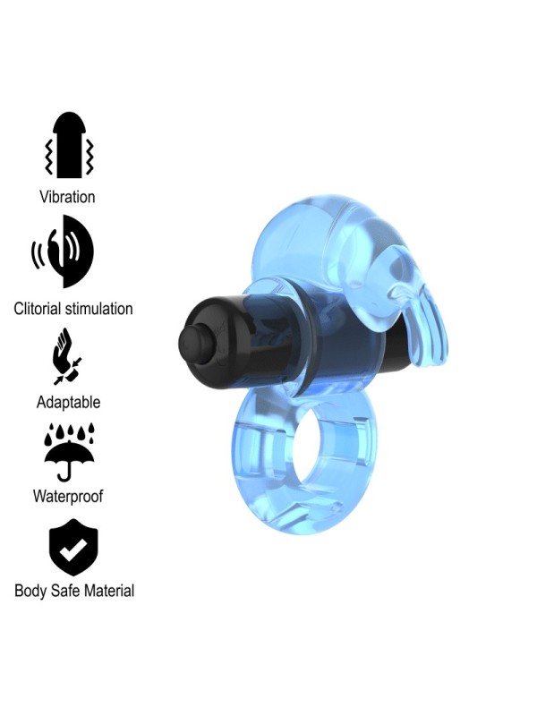 Intense - Anello Vibrante Fry Blu - INTENSE COUPLES TOYS - Anelli Fallici | erosidea.com