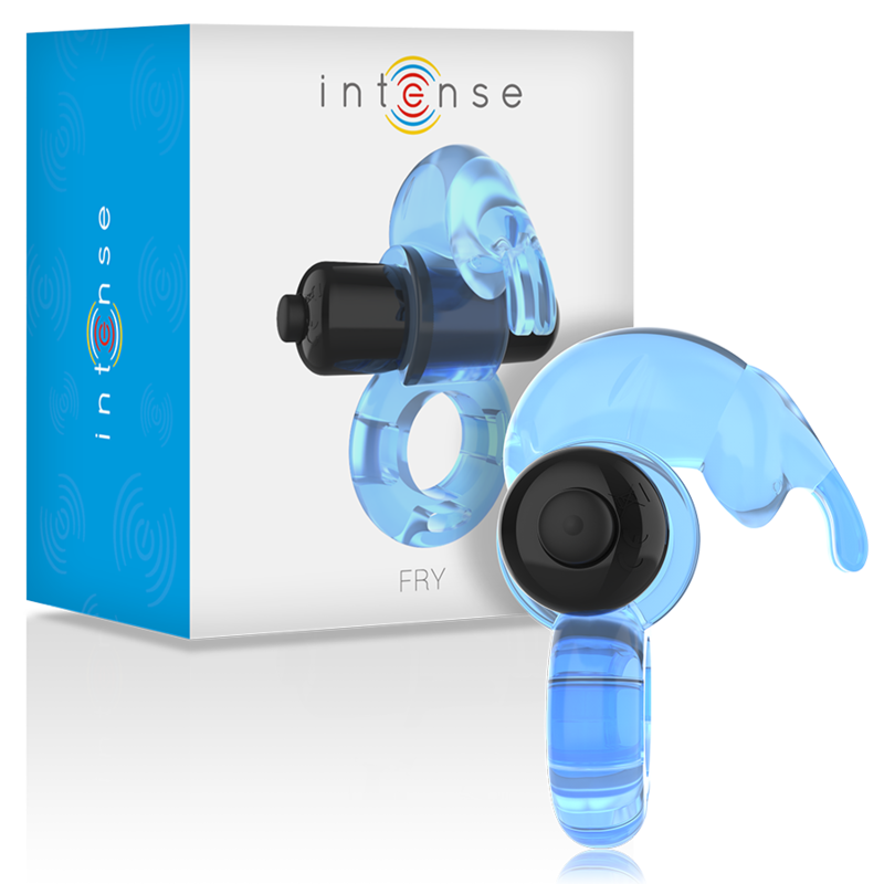 Intense - Anello Vibrante Fry Blu - INTENSE COUPLES TOYS - Anelli Fallici | erosidea.com
