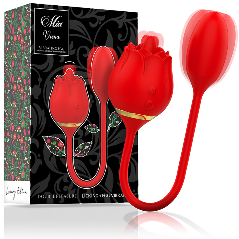 Mia - Vienna Doppia Leccata Di Piacere + Uovo Vibrante - MIA - Vibratori | erosidea.com