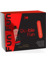 Intt Releases - Kit Doppio Divertimento Con Bullet Vibrante E Gel Da Massaggio Alla Fragola - INTT RELEASES - Kit del piacere e Giochi Erotici | erosidea.com