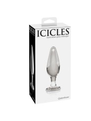 Plug Anale In Vetro Icicles N.26 Ipoallergenico - ICICLES - Plug e Catene Anali | erosidea.com