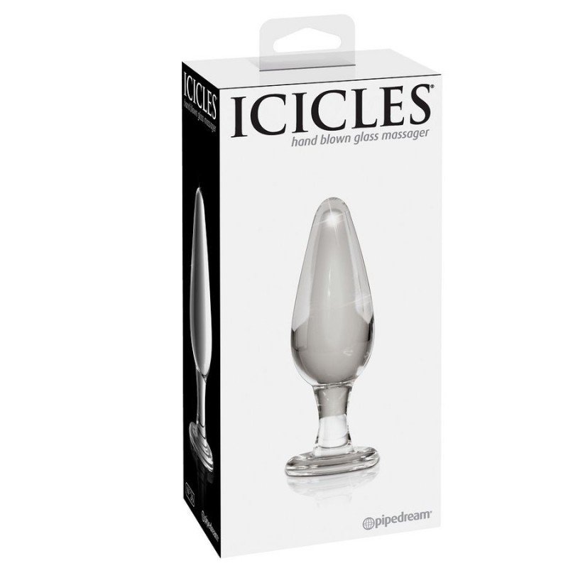 Plug Anale In Vetro Icicles N.26 Ipoallergenico - ICICLES - Plug e Catene Anali | erosidea.com