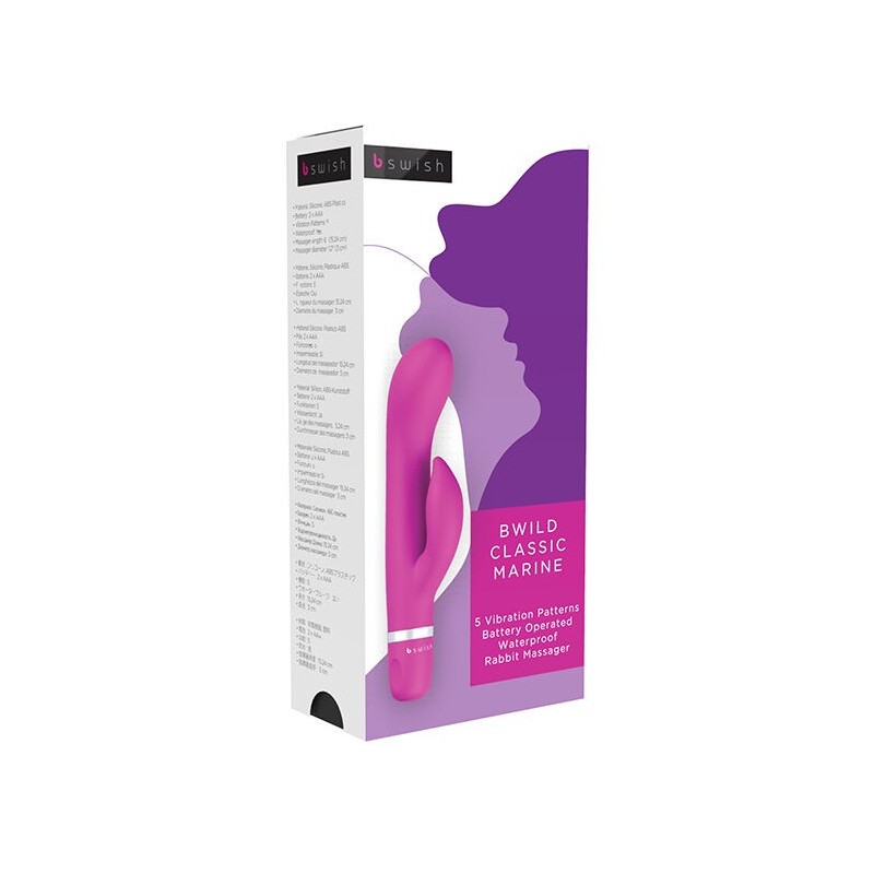 Vibratore B Swish Bwild Classic Marine Rabbit Cerise - B SWISH - Vibratori Rabbit | erosidea.com