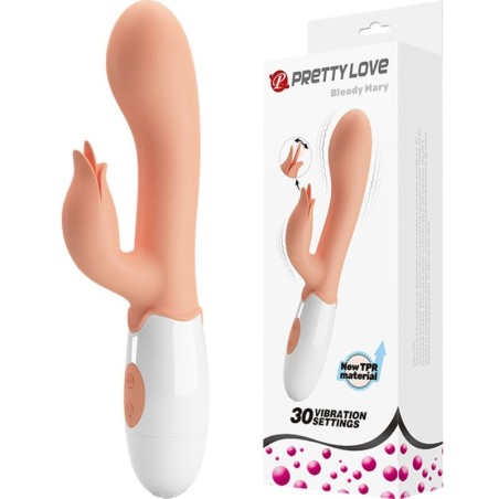 Vibratore Bloody Mary Con Stimolatore - PRETTY LOVE - Vibratori Rabbit | erosidea.com