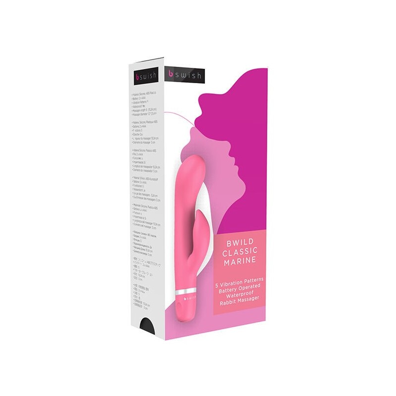 Vibratore B Swish Bwild Classic Marine Rabbit Guava - B SWISH - Vibratori Rabbit | erosidea.com