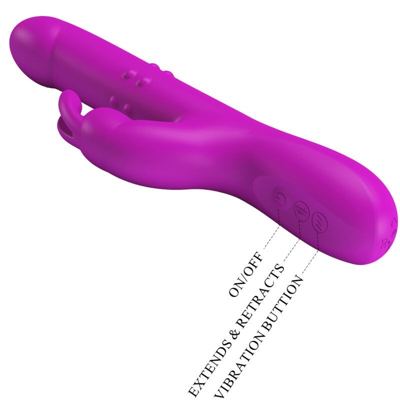 Pretty Love - Vibratore Reese Con Rotazione Viola - PRETTY LOVE - Vibratori | erosidea.com