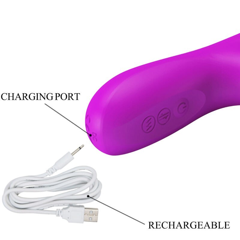 Pretty Love - Vibratore Reese Con Rotazione Viola - PRETTY LOVE - Vibratori | erosidea.com
