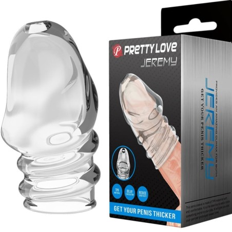 Guaina Pene Pretty Love Jeremy Trasparente - PRETTY LOVE MALE - Guaine e Prolunghe | erosidea.com