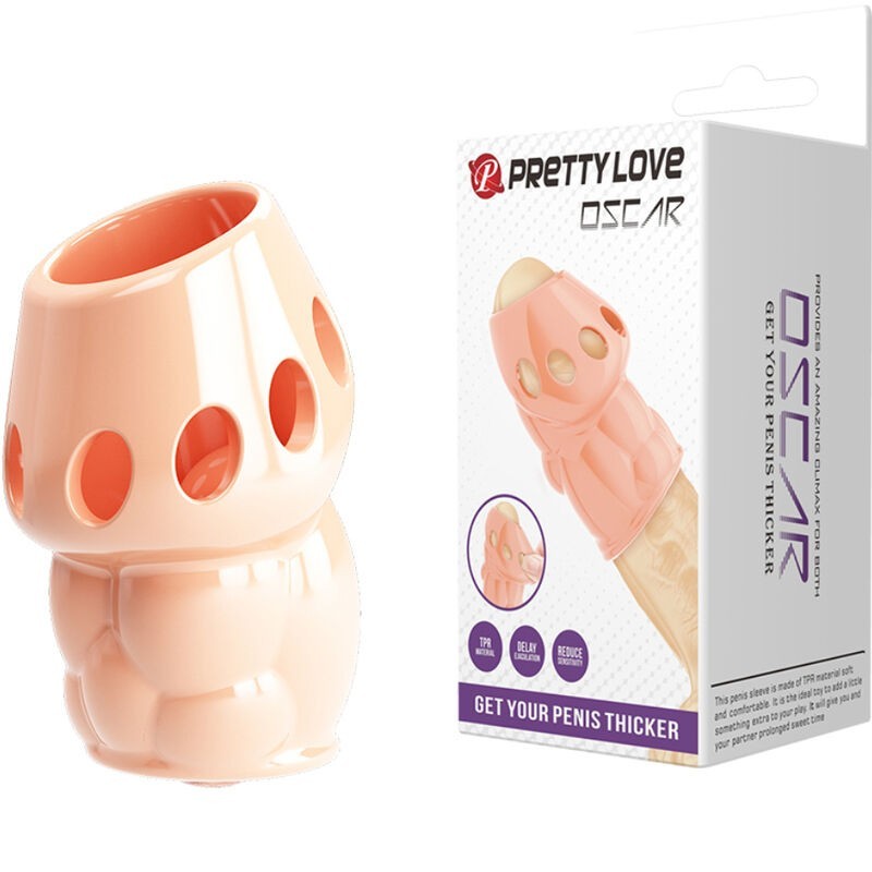 Pene Naturale Oscar Piƒâ„¢ Spesso - PRETTY LOVE MALE - Guaine e Prolunghe | erosidea.com