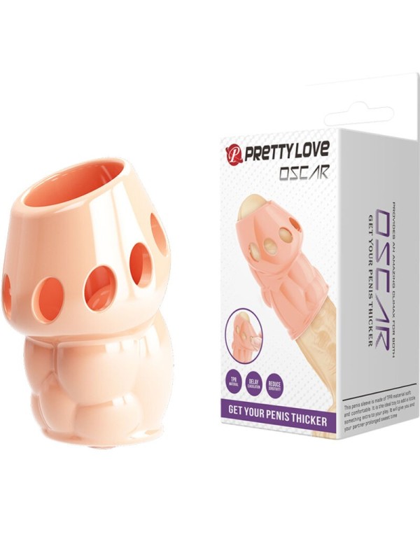 Pene Naturale Oscar Piƒâ„¢ Spesso - PRETTY LOVE MALE - Guaine e Prolunghe | erosidea.com