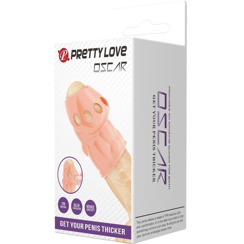 Pene Naturale Oscar Piƒâ„¢ Spesso - PRETTY LOVE MALE - Guaine e Prolunghe | erosidea.com