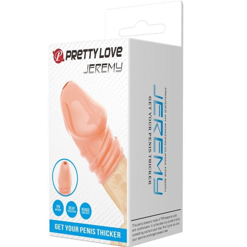 Pene Naturale Di Jeremy Piƒâ„¢ Spesso - PRETTY LOVE MALE - Guaine e Prolunghe | erosidea.com